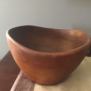 Wooden decorative bowl